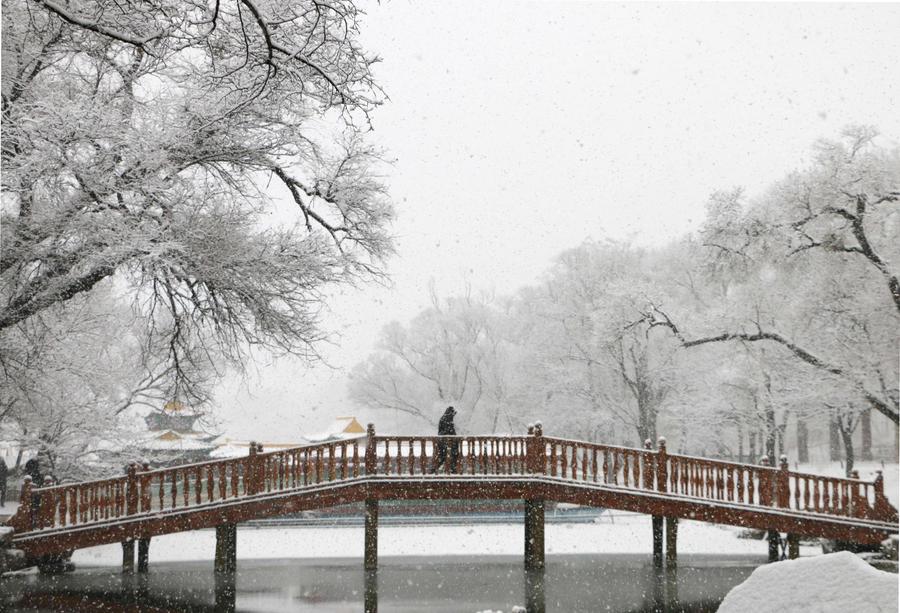 Snowfall hits N China's Hebei
