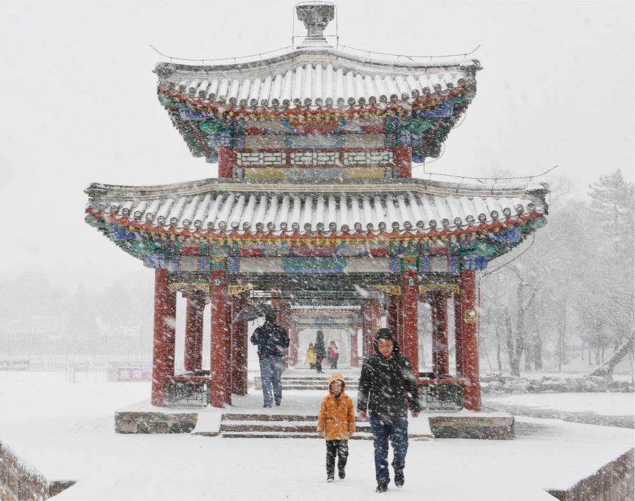 Snowfall hits N China's Hebei