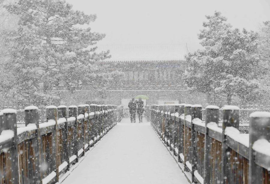 Snowfall hits N China's Hebei