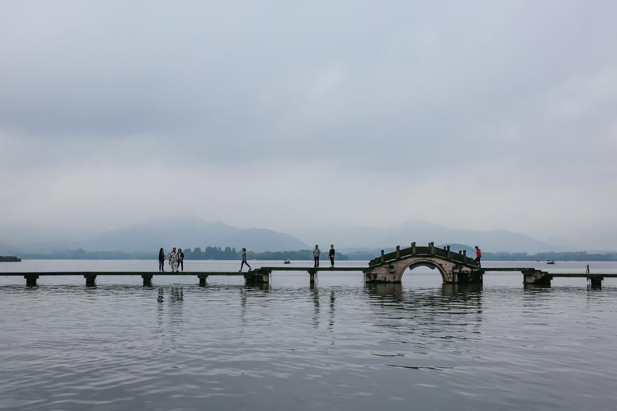 Early summer scenery of West Lake in Hangzhou