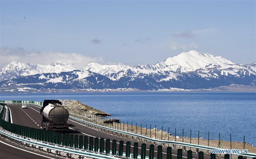 Amazing scenery of Sayram Lake in NW China's Xinjiang