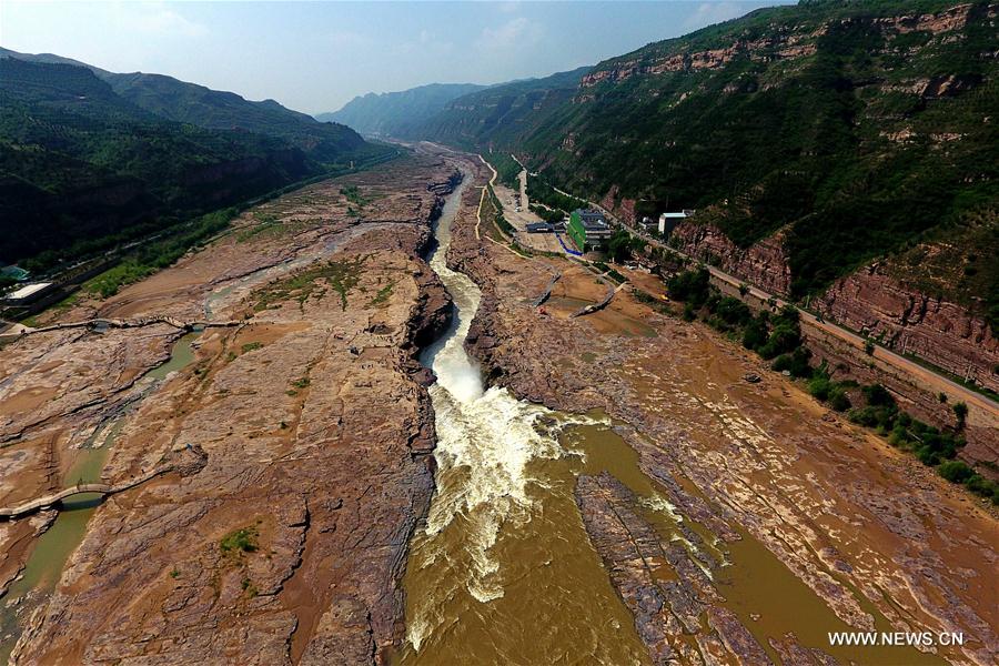 Hukou Waterfall of Yellow River in N China