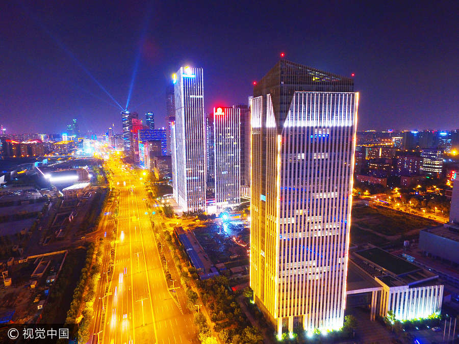 Stunning night views of Nanjing