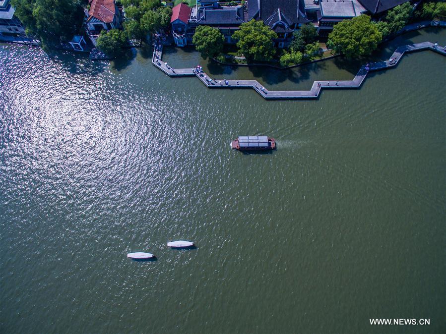 Aerial photos of West Lake in China's Hangzhou