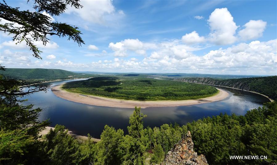 Scenery of Heilongjiang River in NE China