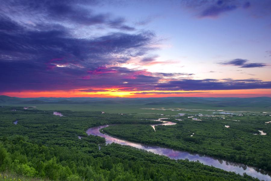 Amazing scenery along Argun river