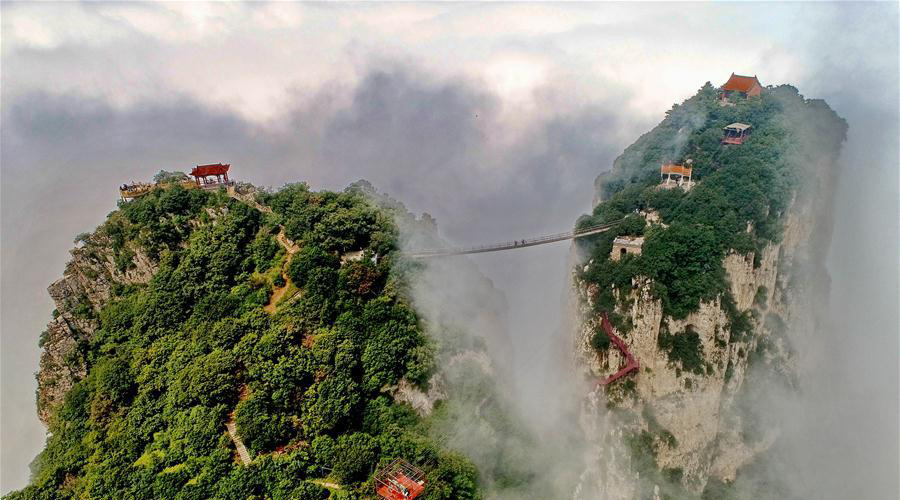 View of Wulao Peak in N China's Shanxi