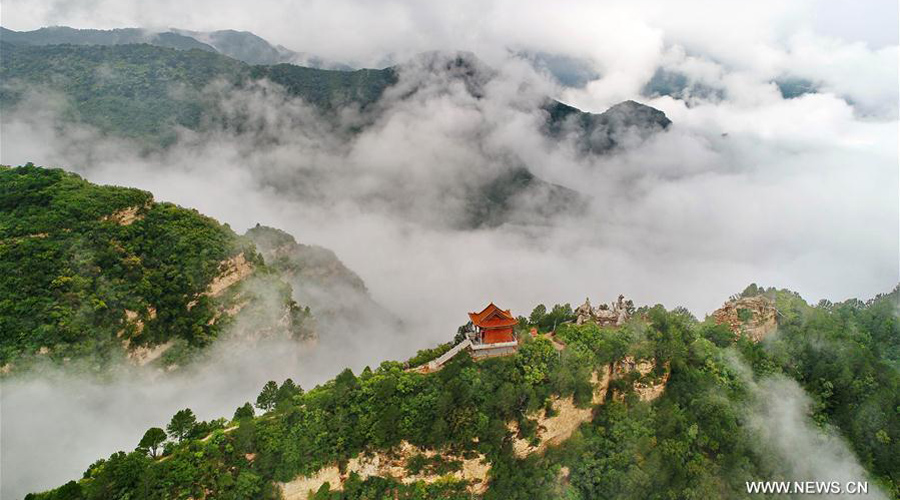 View of Wulao Peak in N China's Shanxi