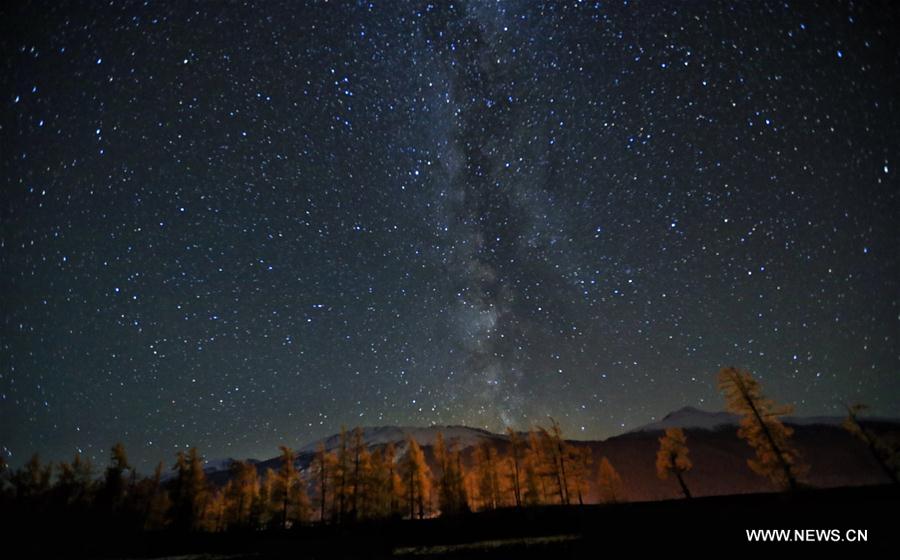 Autumn scenery of Kanas scenic area in China's Xinjiang