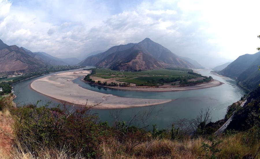 Aerial view of Yangtze River Economic Belt