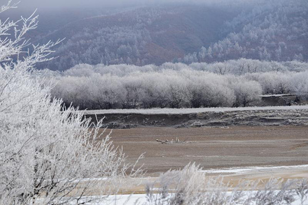 Soft rime dazzles NE China