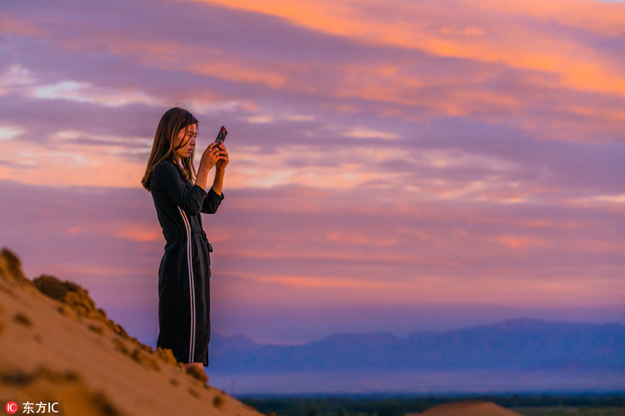 Stunning views in Badain Jaran Desert