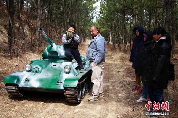 Farmer builds Soviet era tank by hand