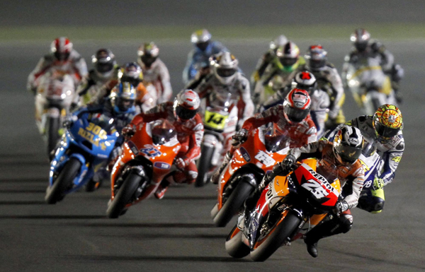 世界摩托车锦标赛卡塔尔站:motogp罗西夺冠