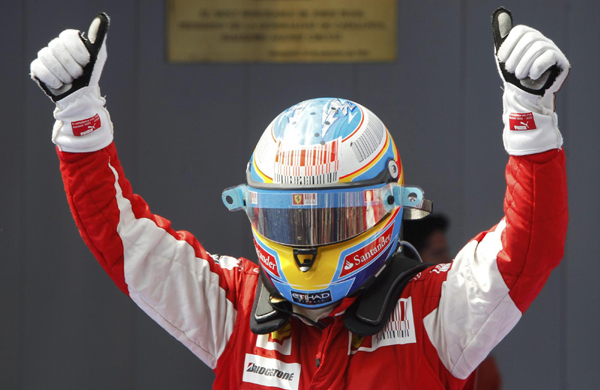 F1西班牙站：韦伯夺冠 阿隆索亚军
