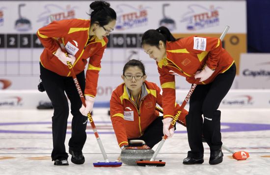 冰壶世锦赛中国女队负冬奥冠军
