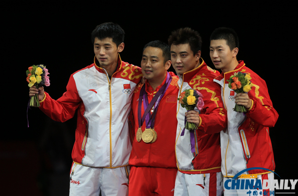 中国队夺得伦敦奥运会乒乓球男团冠军[5]