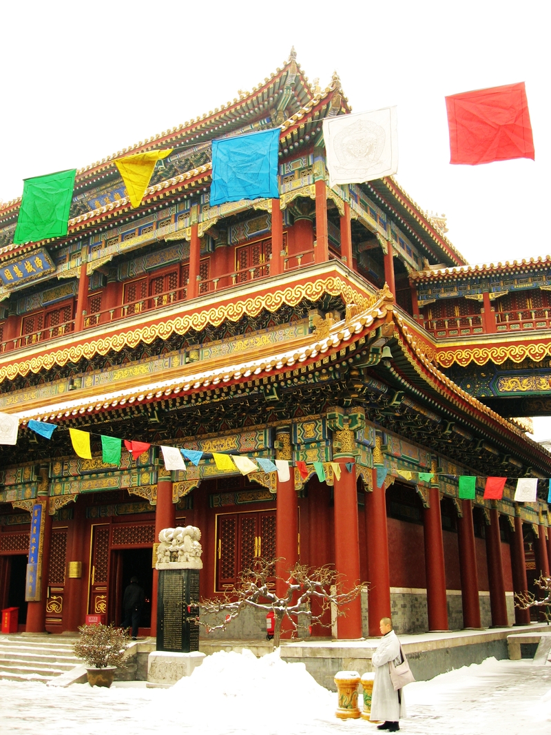 Snow-covered Lama Temple