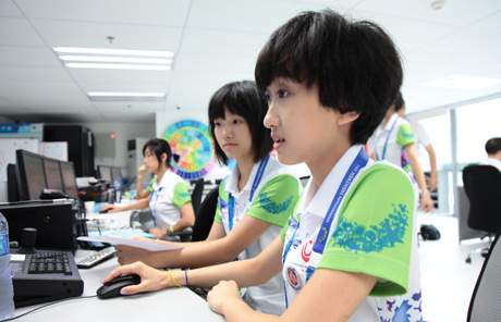 working as a universiade volunteer