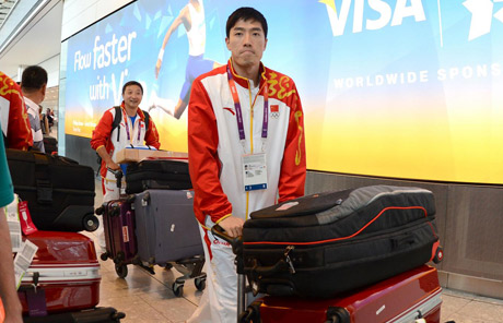 Chinese track and field athletes ready