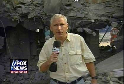 This undated image from video, released by Fox News, shows Fox correspondent Steve Centanni, a U.S. citizen who was kidnapped by masked Palestinian gunmen Monday Aug. 14, 2006 in Gaza City, Gaza Strip, along with a cameraman from New Zealand, according to witnesses and Fox. (AP Photo