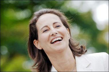 Segolene Royal, one of the French Socialist Party candidate in next year's presidential elections, is pictured during the Rose Festival in Frangy-en-Bresse, France. Royal described US President George W. Bush's "axis of evil" as simplistic and the invasion of Iraq as a mistake.(AFP