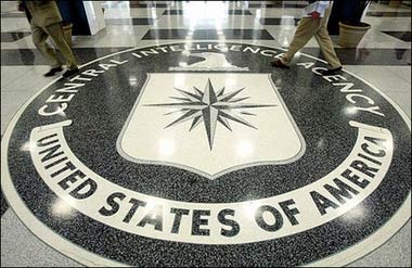 The CIA symbol is shown on the floor of its headquarters in Langley, Virginia. The CIA kidnapped at least two Muslim residents in Austria, including one with links to a former imam in Italy who was similarly abducted, a magazine reported.(AFP