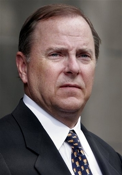 Former Enron executive Jeffrey Skilling leaves the federal courthouse at the end of week ten of his fraud and conspiracy trial in this April 6, 2006, file photo in Houston. Skilling was sentenced to 24 years in prison for his role in the scandal that wiped out $2 billion in pension funds and $60 billion in stock. (AP