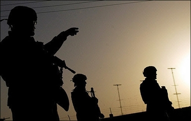 US soldiers stand guard in Kabul, September 2006. US Defence Secretary Robert Gates flew to Afghanistan to see what needs to be done to turn back a Taliban resurgence seen as a growing threat to the gains made since their ouster five years ago.(AFP