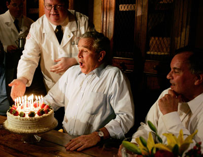 President Bush says turning 60 not so bad