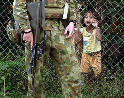 Australian troops in East Timor