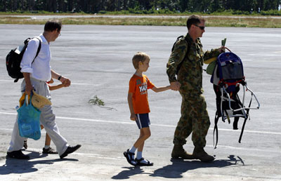 Australian troops in East Timor