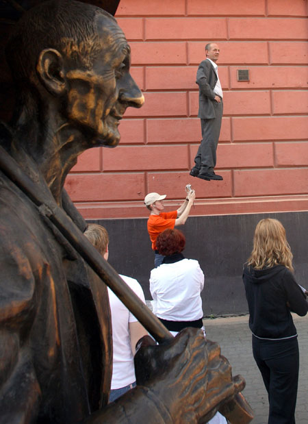 Man on the wall