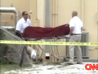 Real body at fake crime scene