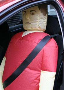 Blow-up man for solo woman