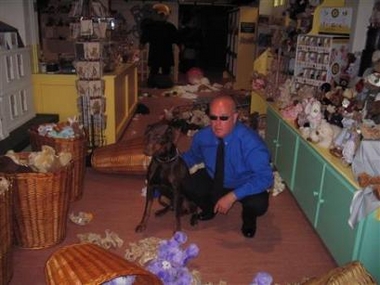 Hound dog mauls Elvis's teddy bear