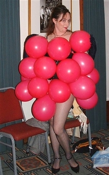 Striptease heats up global warming event