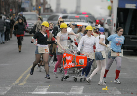 Iditarod racing in New York