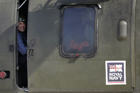 British military personnel arrive home