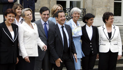 Sarkozy and his women ministers