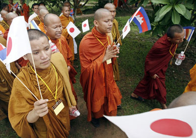 Monks yearn for peace