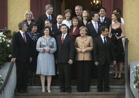 G8 SUMMIT mixed with smile and strife