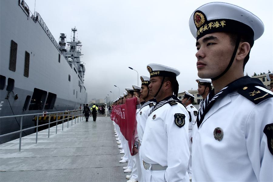 French naval taskforce arrives in Shanghai