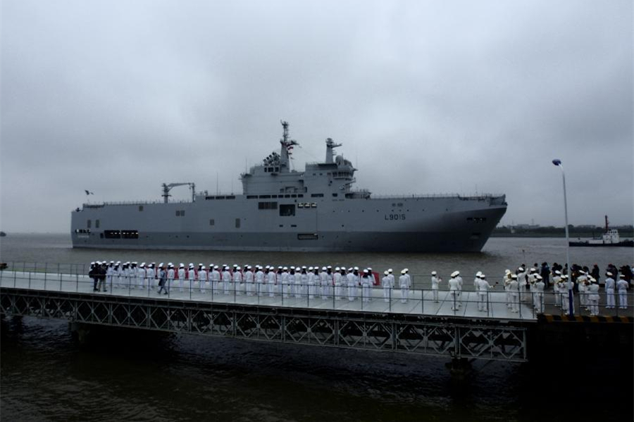 French naval taskforce arrives in Shanghai