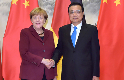 Chinese premier holds talks with German chan
