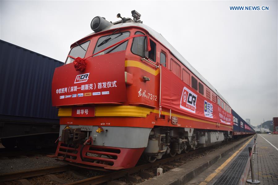 New Sino-European freight train leaves from Shenzhen