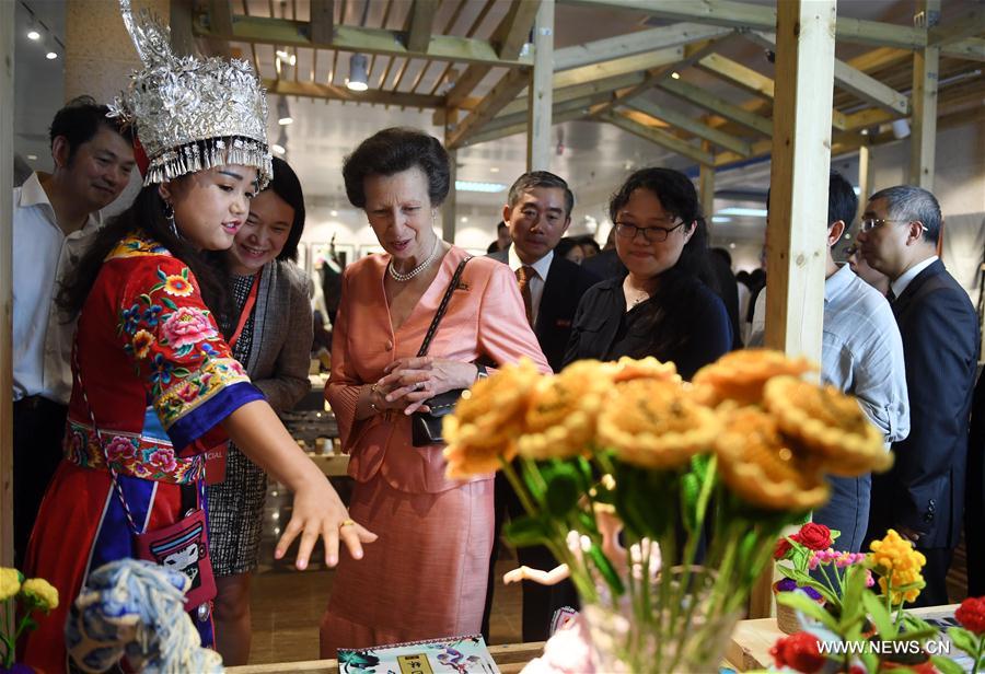 British Princess Anne visits China's Hunan