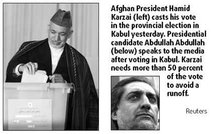 Voter turnout low amid Taliban threats