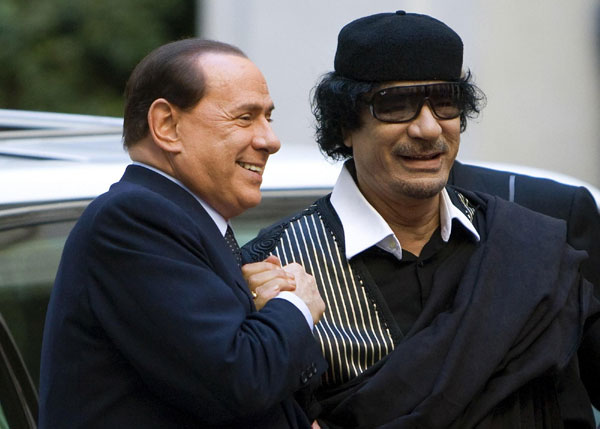 Gadhafi with world leaders