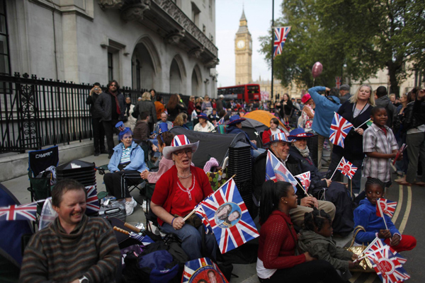 Wait nearly over as British royal wedding dawns